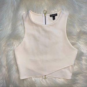 EXPRESS Cropped Dress Top